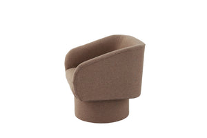 English Elm Classic Swivel Accent Chair with Linen-Like Upholstery, Modern Curved Design, Cozy Cushioning for Living Room Light Coffee 29 L x 20 W x 31 H B011P281855