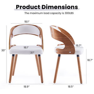 English Elm Swivel Counter Stools Set of 2 Rattan Back Pu Seat Mid Century Wood Frame Kitchen T3623P433657