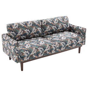 English Elm Modern Chenille Loveseat with Pocket Spring Cushions and Rubberwood Legs for Living Room Green N763P347228F