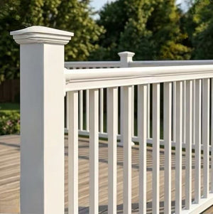English Elm Classic White Pvc Outdoor Railing Uv Resistant Pool Patio Garden Border Fence W6006P504687