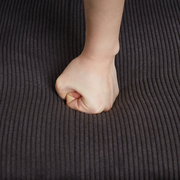 English Elm FX'' 66 Inch Sleeper Sofa Bed 3-in-1 Convertible Pullout Sofa with Plush Corduroy, 4 Pillows, Pockets DARK GREY W1926S00060