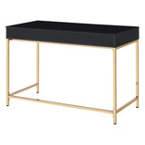 OSP Home Furnishings Alios Black Desk Black/Gold