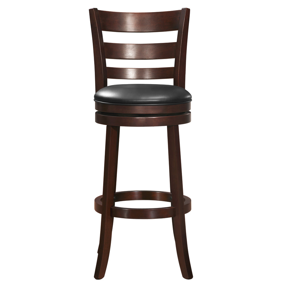 English Elm 360-Degree Swivel Pub Chair In Dark Cherry - Stylish Solid Wood Design With Comfort Footrest & Support B011P220993