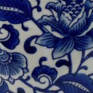 English Elm Kerry Blue Floral White Ceramic Planter Collection Four Graduated Pots for Indoor Garden Display B056P416864