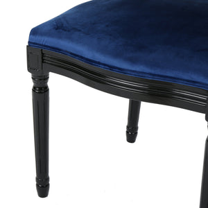 English Elm Christopher Knight Home® - Kd Dining Chair - Elegant Navy Blue Velvet Upholstered Seating With Timeless French Country Charm 60352.00NVLTNBL