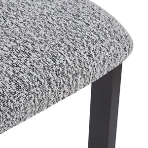 English Elm Christopher Knight Home® - Upholstered Dining Chairs with Metal Legs Set of 2 — Ergonomic Foam Seats, Rust-Resistant Durable Design Black White N768P211168B