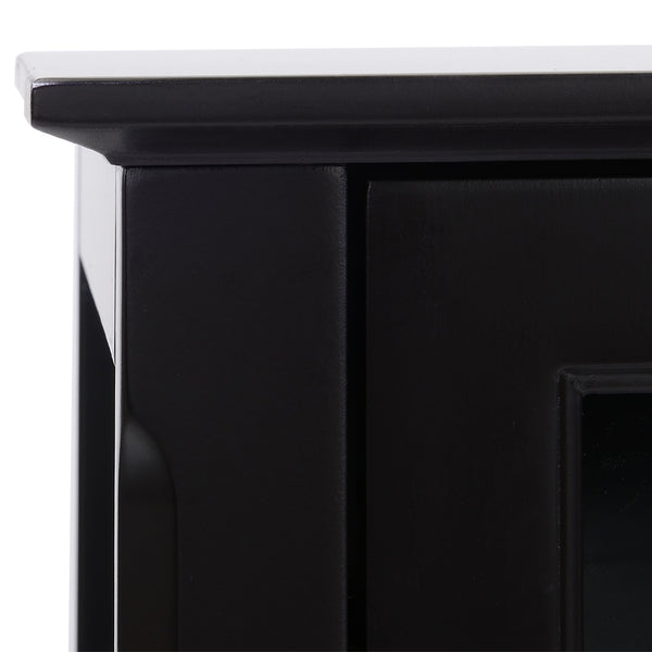 English Elm Homcom Elegant Sideboard Buffet Cabinet With Glass Doors, Adjustable Shelves For Stylish Storage Solutions W2225P229409