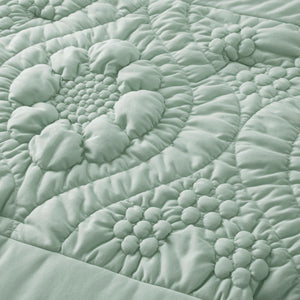 English Elm 3-Piece Full/Queen Comforter Set In Calming Sage | Soft Poly Jersey, Year-Round Cozy Comfort B035P408221