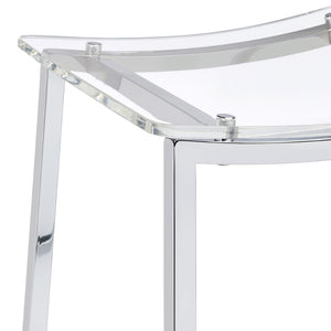 English Elm Marli Leatherette Dining Chairs with Chrome Eiffel Legs Modern Pair for Stylish Rooms B062P447712