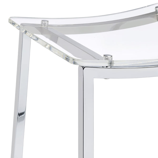 English Elm Marli Leatherette Dining Chairs with Chrome Eiffel Legs Modern Pair for Stylish Rooms B062P447712