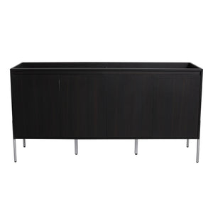 English Elm 60" Modern Freestanding Bathroom Vanity Cabinet with Soft-Close Doors, Ample Storage, KD Package Excluding Sink W1972P243180