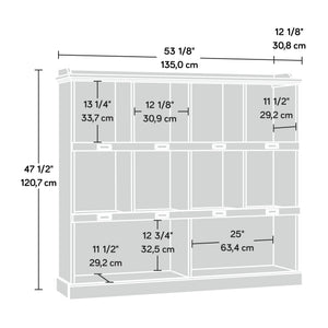 English Elm Bookcase, Elegant Brown Finish For Stylish Storage And Display In Living Rooms, Offices, And More B356P402596