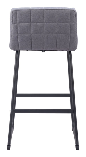 Pago Barstool - Set of 2 Gray 110072 Zuo Modern