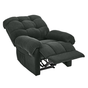 English Elm Camel Overstuffed Manual Recliner with High Density Padding for Modern Living Rooms Dark Gray W5568P449822