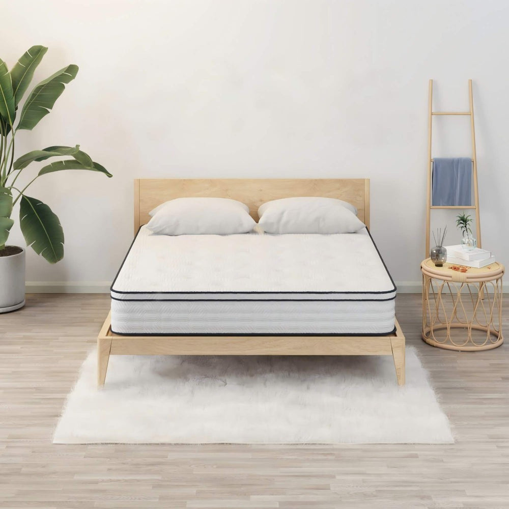 English Elm 12'' Queen Hybrid Mattress Pocket Coils Euro Top Cooling Foam Orthopedic Support B366P392889