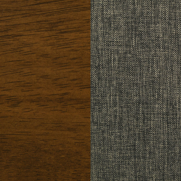 English Elm Marcella Mid-Century Dark Walnut 5-Pc Dining Set with Plush Upholstered Brown Chairs, Sleek Legs B062S00884