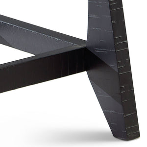 English Elm Steve Silver - Ralston Caramel & Ebony 3-Piece Occasional Table Set — Hardwood Solids, Plank Top, Distressed Heirloom Finish B081S00428