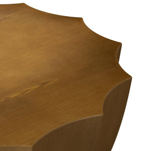 English Elm 35.43" Modern Waterproof Outdoor Indoor Coffee Table — Durable MgO Cement, 220lb Capacity, Stylish Patio Centerpiece Wood W757P314429