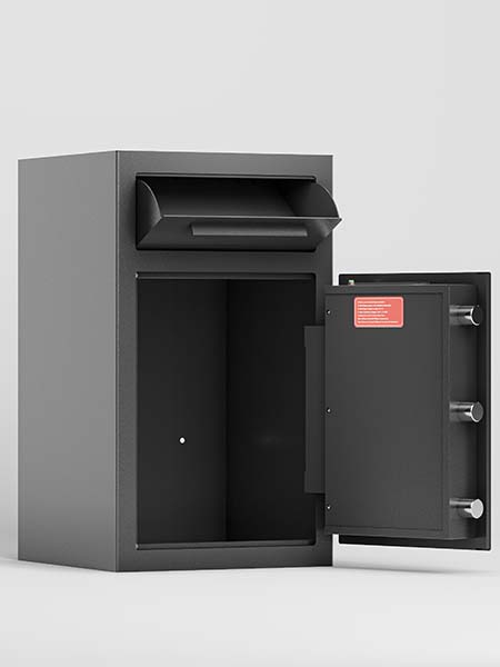 English Elm Depository Heavy-Duty Drop Safe with Digital Lock, Anti-Fishing Slot, Steel Boltable Security Box W396P195560