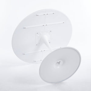 English Elm 42.1"white Tulip Dining Table Modern Mid-Century 42.1" Round MDF Top Pedestal for 4-6 Guests W234P351011