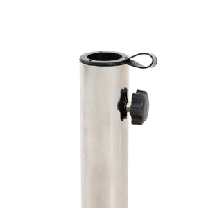 English Elm Christopher Knight Home® - RALPH Teak Round Umbrella Base with Stainless Steel Tube & Concrete Core, 30 lb, Fits 1.57–1.77" 70857.00