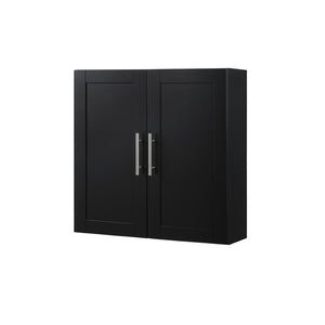 English Elm Wood Hanging Cabinet With Sleek Beadboard Design, Adjustable Shelves & Durable Storage Solution W914P292871-GIGA