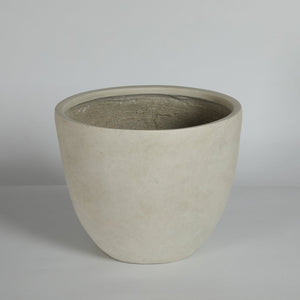 English Elm Round Handcrafted Concrete Planter Set Textured Matte Finish Patio Entryway Garden W347P449342