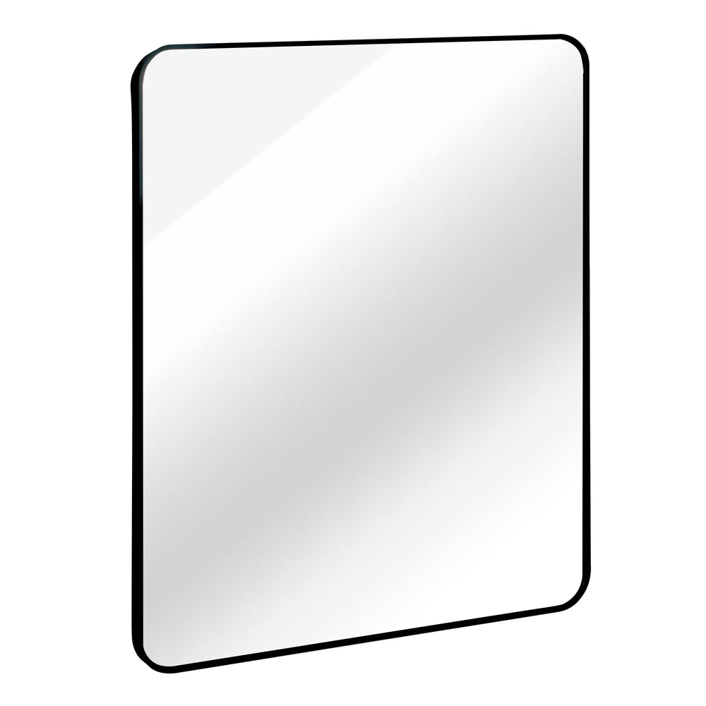 English Elm Black 30x36 Rectangular Bathroom Wall Mirror — 4mm HD Shatterproof Glass, Anti-Rust Aluminum Frame W2203P310395
