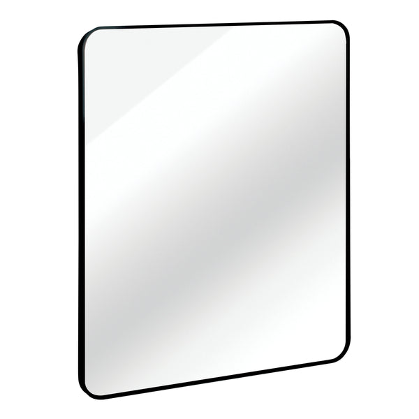English Elm Black 30x36 Rectangular Bathroom Wall Mirror — 4mm HD Shatterproof Glass, Anti-Rust Aluminum Frame W2203P310395