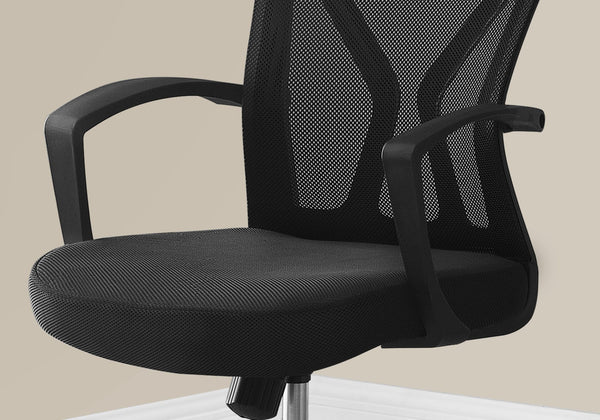 English Elm Office Chair - Ergonomic Mesh Seat With Adjustable Height, 360-Degree Swivel, And Chrome Base B2710P219778