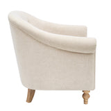 Martha Stewart Fayette Farm House Tufted Accent Arm Chair MT100-1190 Cream