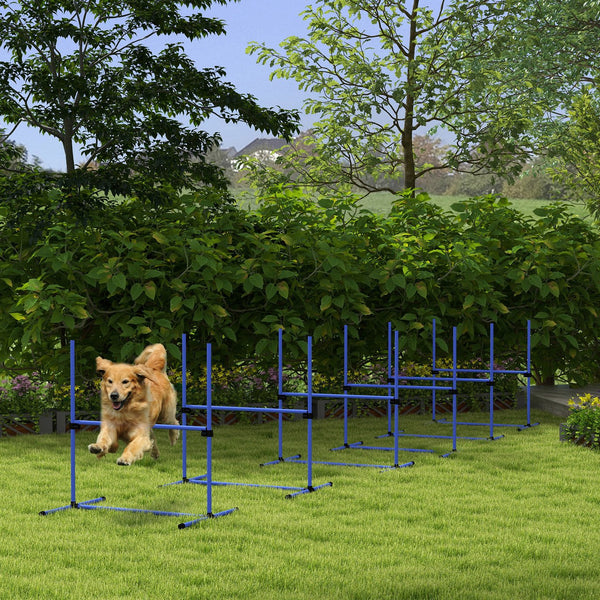 English Elm PawHut 63" 6-Tier Small Animal Habitat with Hammock, Heavy-Duty Steel Cage, Wheels & Removable Tray Blue W2225P217632