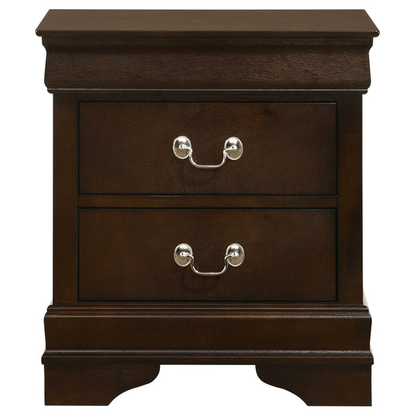 English Elm Bruno Five-Piece Queen Bedroom Set - Elegant Cappuccino Finish With Sleigh Bed & Ample Storage Solutions B062S00905