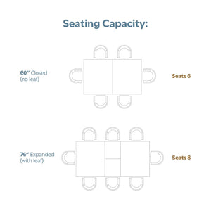 English Elm Wilson Elegant Extendable Dining Table In Walnut Veneer - Versatile Transitional Design For 8 Guests B136P266897-GIGA