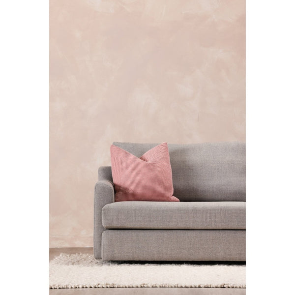 English Elm Ria Cotton Throw Pillow Desert Pink Square Accent for Sofas Chairs and Bedroom Benches B2769P498432