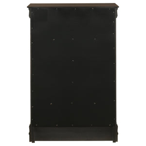 English Elm Janson Cappuccino 5-Drawer Bedroom Chest with Rich Espresso Finish, English Dovetail Strength, Spacious Storage B062P328705