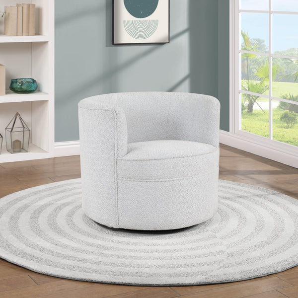 OSP Home Furnishings Cleo Swivel Chair Fog Fog