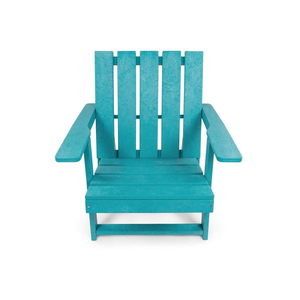 English Elm Shoreline Recycled Hdpe Folding Adirondack Chair Fully Assembled Modern Patio Seating Teal B2745P409681