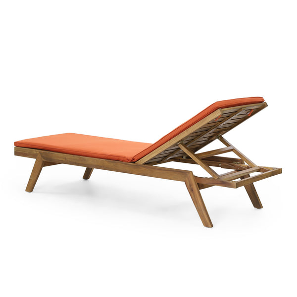 English Elm Christopher Knight Home® - Caily Chaise Lounge Set - Stylish Acacia Wood Loungers With Adjustable Backrests & Cushions For Comfort 71346.00ORG