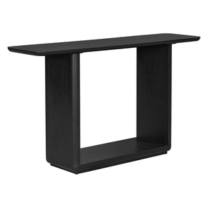 English Elm Mirod Acacia Veneer Console Table with U-base and Curved Edges for Entryway N760P237958B