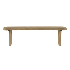 English Elm Indoor Solid Pine Dining Bench Seats Three Adults Farmhouse Style Kitchen Seating N779P329133B