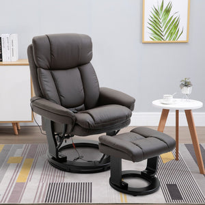 English Elm HOMCOM Electric Lift Recliner Chair with Remote Control, Supportive Foam & Pocket Storage for Seniors Brown W2225P217950