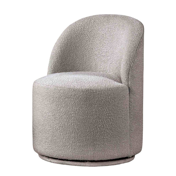 English Elm Contemporary Northall Arm Chair with Sleek Upholstery and Minimalist Profile for Modern Dining Spaces Light Gray 25 L x 27 W x 34 H B2741P406966