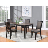 English Elm Tayra Brown and Black Dining Chair With Flared Backs (Set Of 2)