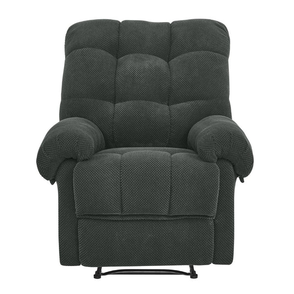 English Elm Camel Overstuffed Manual Recliner with High Density Padding for Modern Living Rooms Dark Gray W5568P449822
