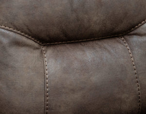 English Elm Wallace & Bay - Brown Swivel Gliding Recliner in Tawny Brown Fabric — Contemporary Comfort, Easy-Care, Space-Smart Design B361P384415