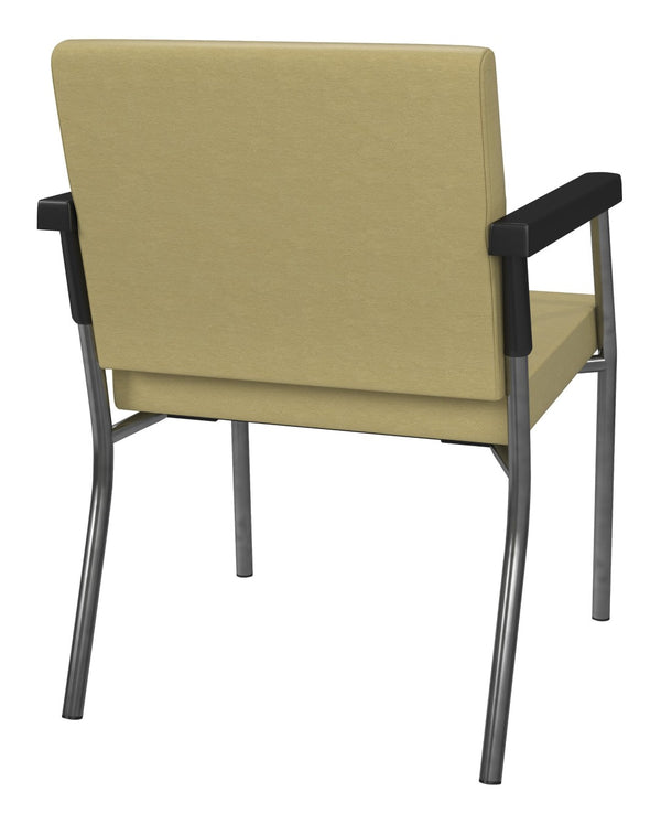 OSP Home Furnishings Bariatric Guest Chair with Reinforced Metal Frame and Plush Pu Padded Seat for Medical Lobbies BC9601-K002