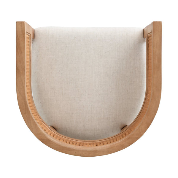 English Elm Christopher Knight Home® - Wood Upholstered Arm Counter Stools Set Of 2 - Beige & Natural Oak, Stylish & Comfortable Design N771P265580Q