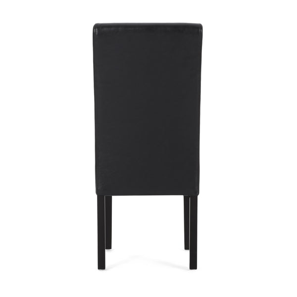 English Elm Hanford Upholstered Dining Chair Set of 2 with T-stitch Back and Tapered Legs N767P360602B