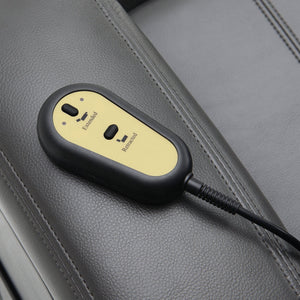 English Elm Rexford Power Lift Recliner Charcoal Grey with Massage, Faux Leather, Heated Seat, Cupholders & Pockets B062P354046